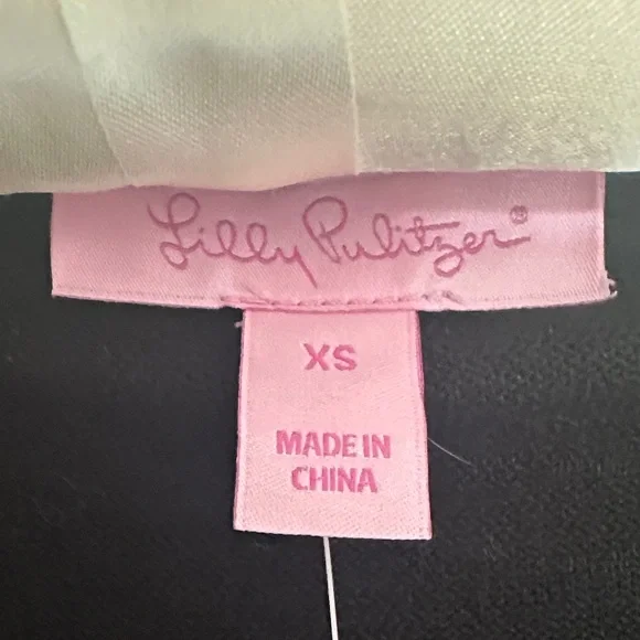 Lilly Pulitzer Black Open-Front Subtle Black Metallic Cardigan NWT - Picture 3 of 7